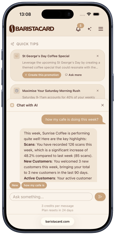 AI chat interface