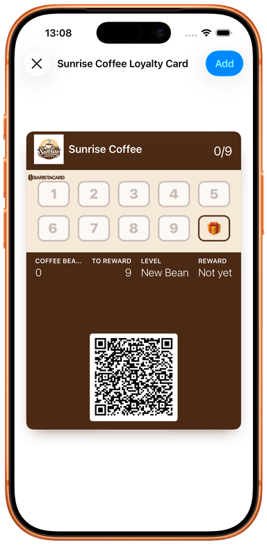 Apple Wallet loyalty card